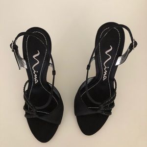 Black Strappy Party Shoes